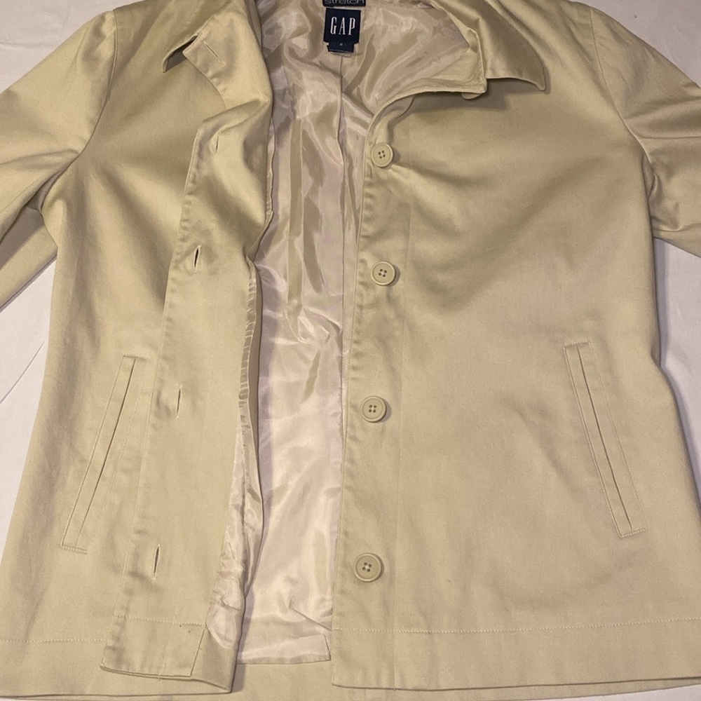Gap Vintage Women’s Beige / Tan Blazer Suit Jacket Separate Size 6 EUC - Picture 6 of 15